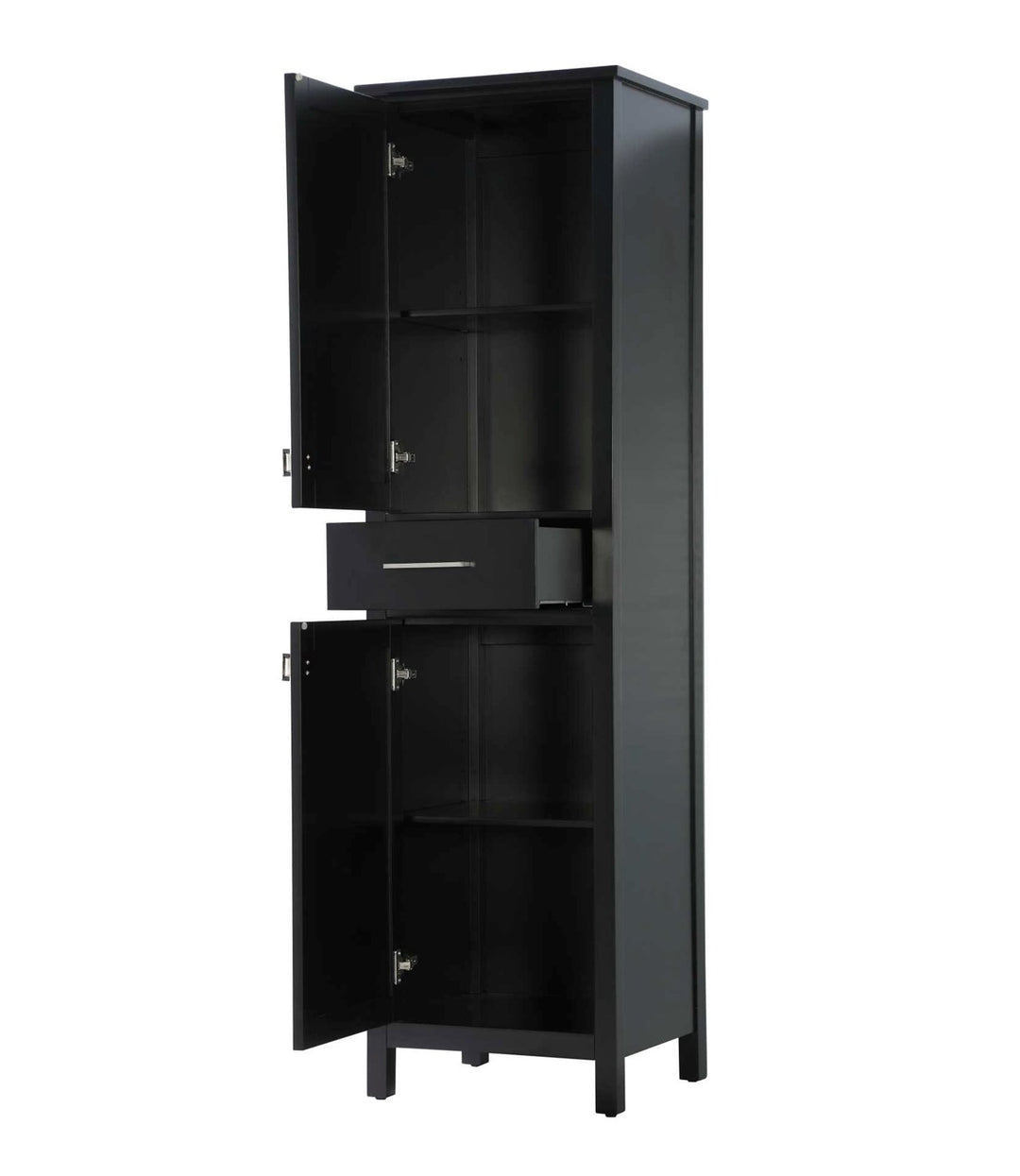 20 Inch Bath Storage Cabinet In Black