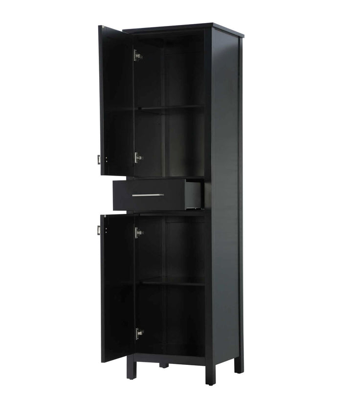 20 Inch Bath Storage Cabinet In Black