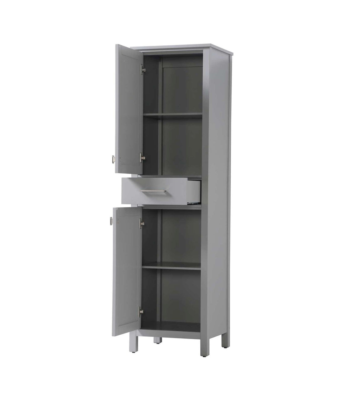 20 Inch Bath Storage Cabinet In Grey