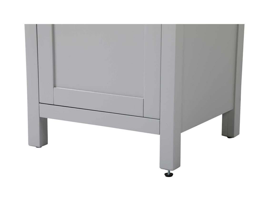 20 Inch Bath Storage Cabinet In Grey