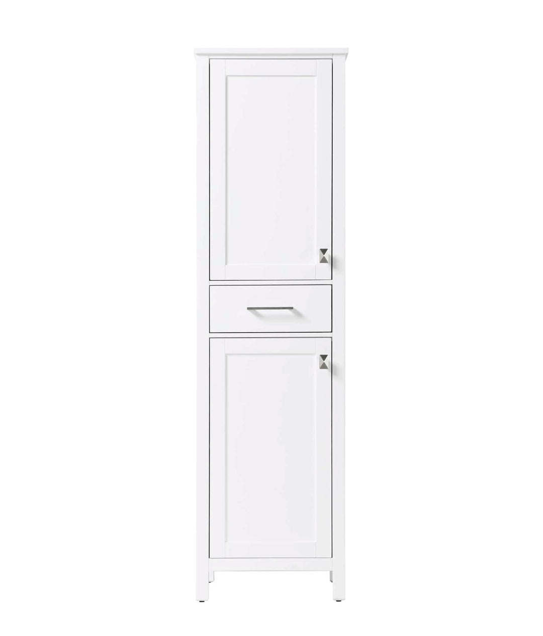 20 Inch Bath Storage Cabinet In White by Elegant Kitchen and Bath