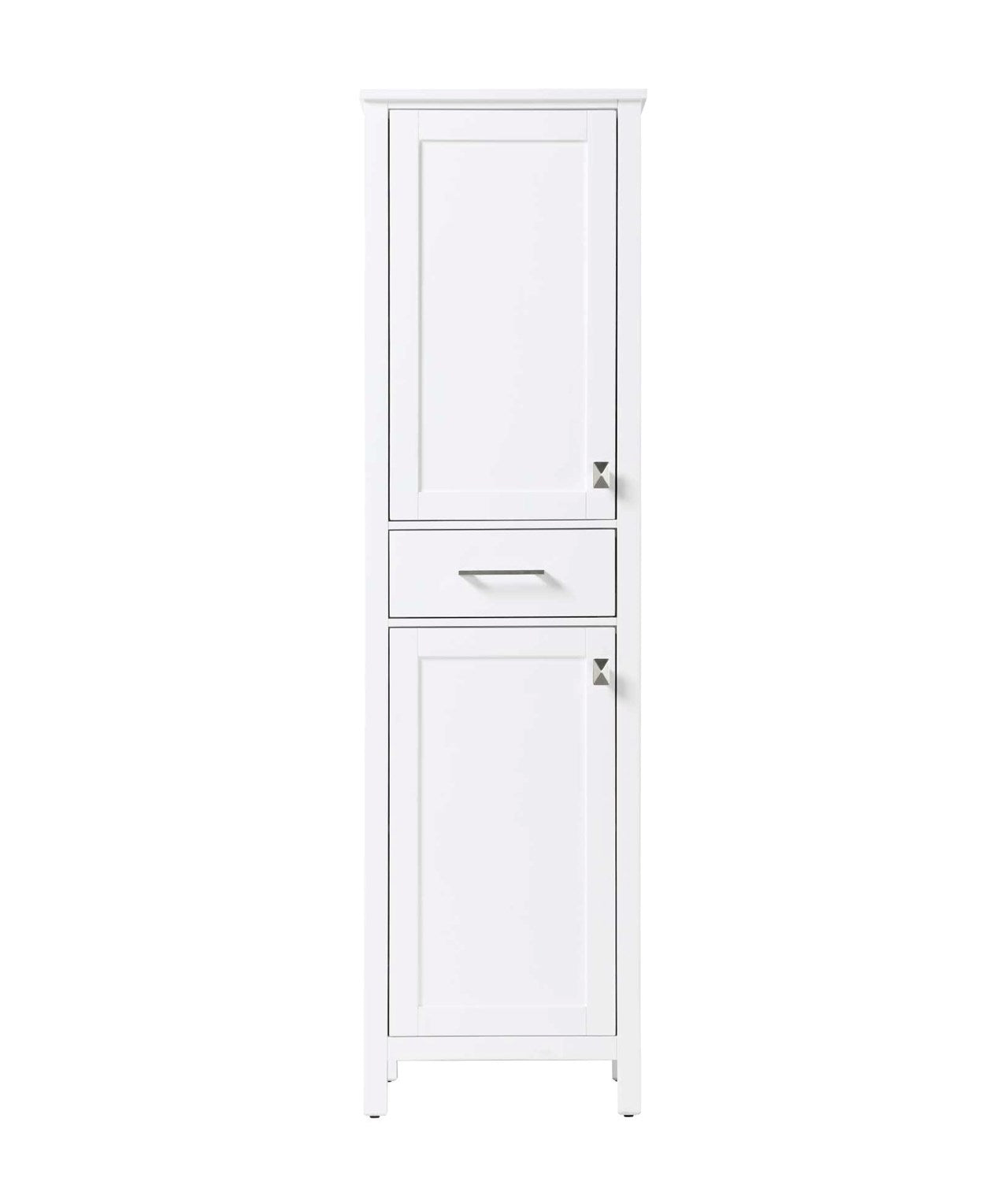 20 Inch Bath Storage Cabinet In White by Elegant Kitchen and Bath