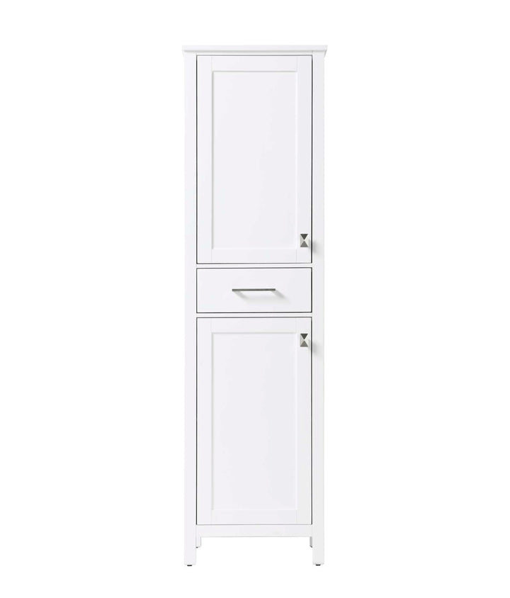 20 Inch Bath Storage Cabinet In White by Elegant Kitchen and Bath
