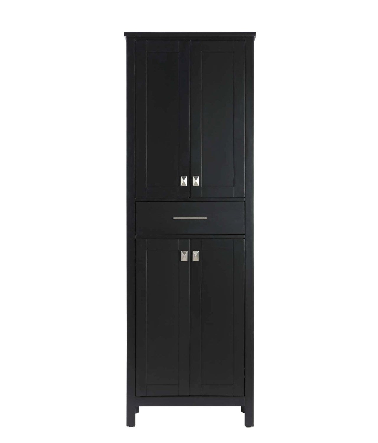 24 Inch Bath Storage Cabinet In Black by Elegant Kitchen and Bath