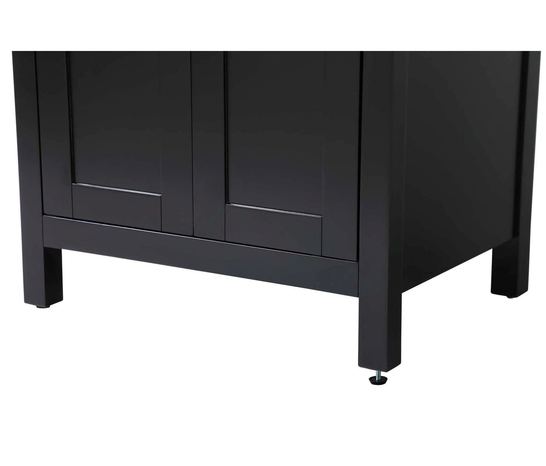 24 Inch Bath Storage Cabinet In Black
