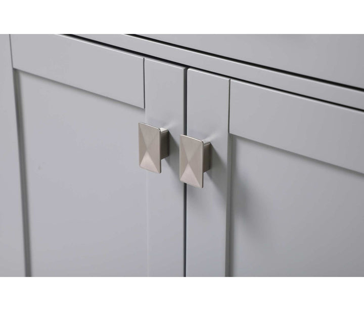24 Inch Bath Storage Cabinet In Grey