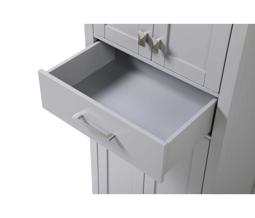 24 Inch Bath Storage Cabinet In Grey