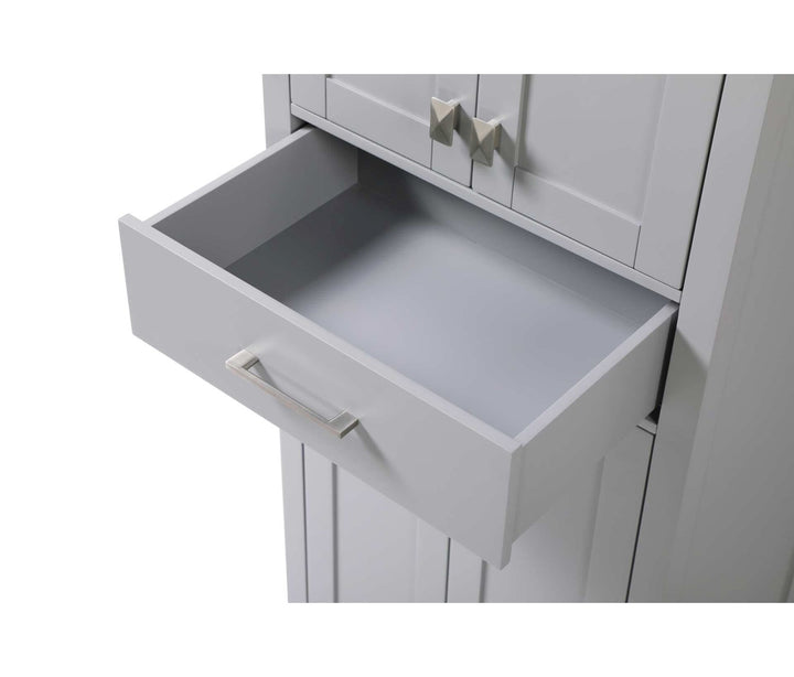 24 Inch Bath Storage Cabinet In Grey