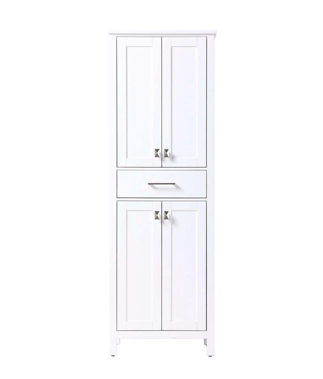 24 Inch Bath Storage Cabinet In White by Elegant Kitchen and Bath