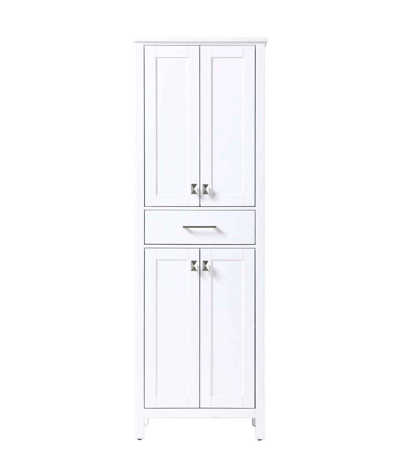 24 Inch Bath Storage Cabinet In White by Elegant Kitchen and Bath