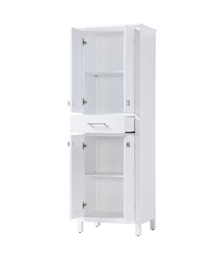 24 Inch Bath Storage Cabinet In White