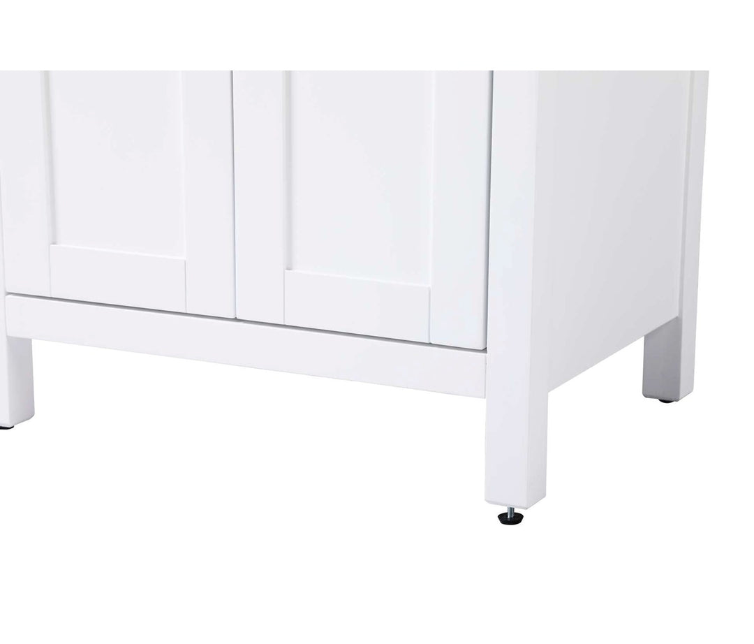 24 Inch Bath Storage Cabinet In White