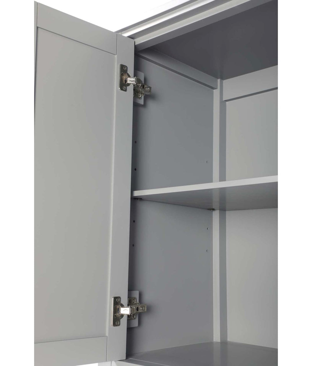 28 Inch Bath Storage Cabinet In Grey