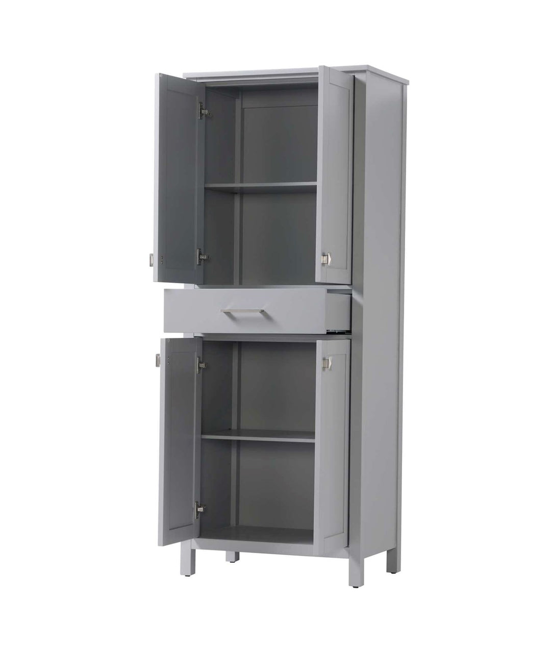 28 Inch Bath Storage Cabinet In Grey