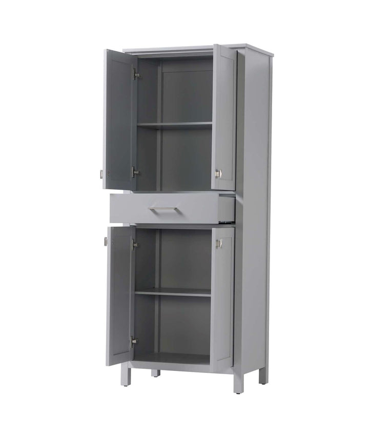 28 Inch Bath Storage Cabinet In Grey