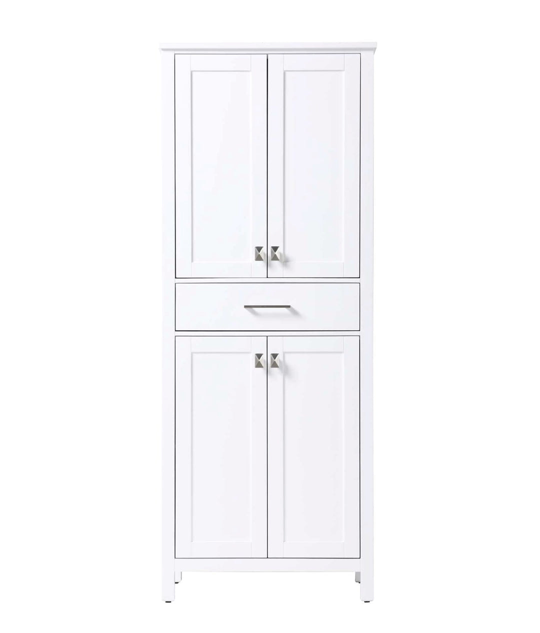 28 Inch Bath Storage Cabinet In White by Elegant Kitchen and Bath
