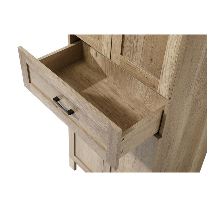 24 Inch Bath Storage Cabinet In Natural Oak