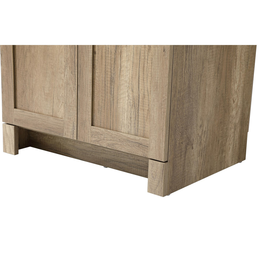 24 Inch Bath Storage Cabinet In Natural Oak