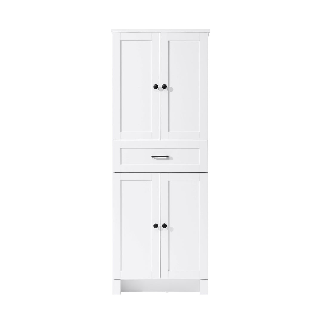 24 Inch Bath Storage Cabinet In White by Elegant Kitchen and Bath