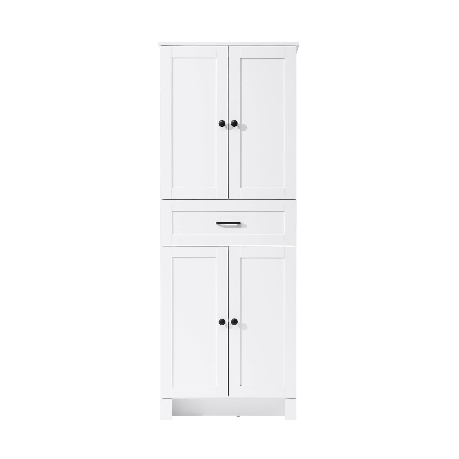 24 Inch Bath Storage Cabinet In White by Elegant Kitchen and Bath