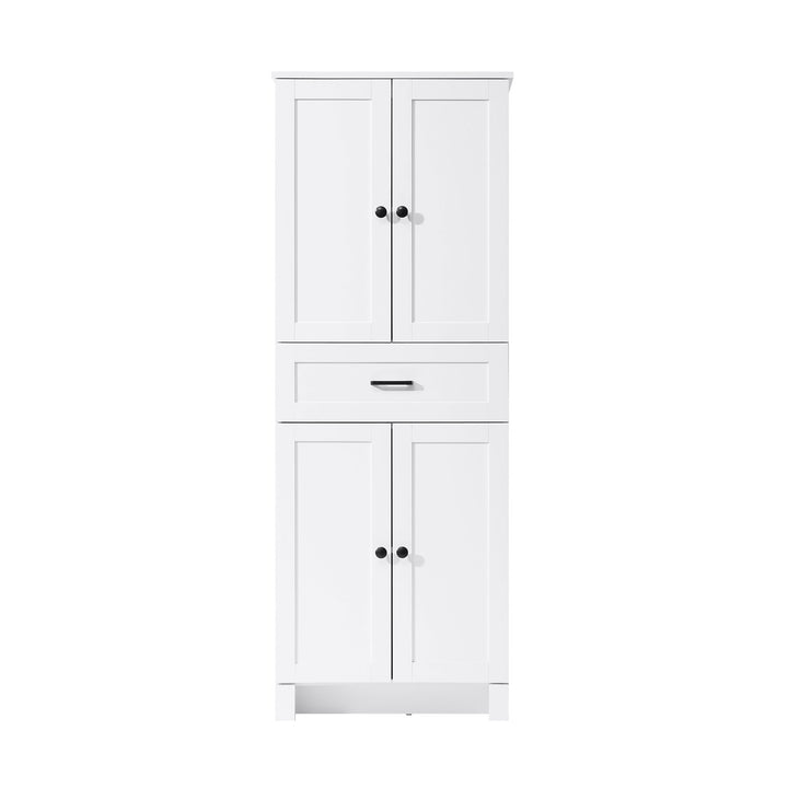 24 Inch Bath Storage Cabinet In White by Elegant Kitchen and Bath