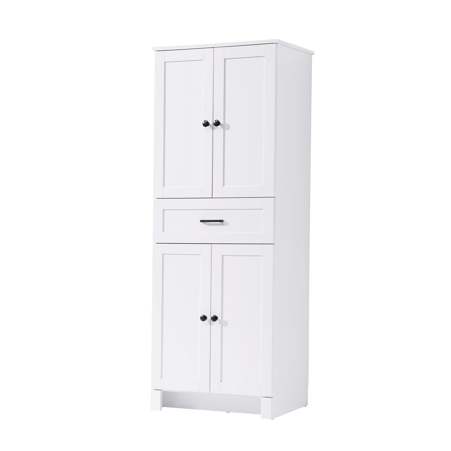24 Inch Bath Storage Cabinet In White