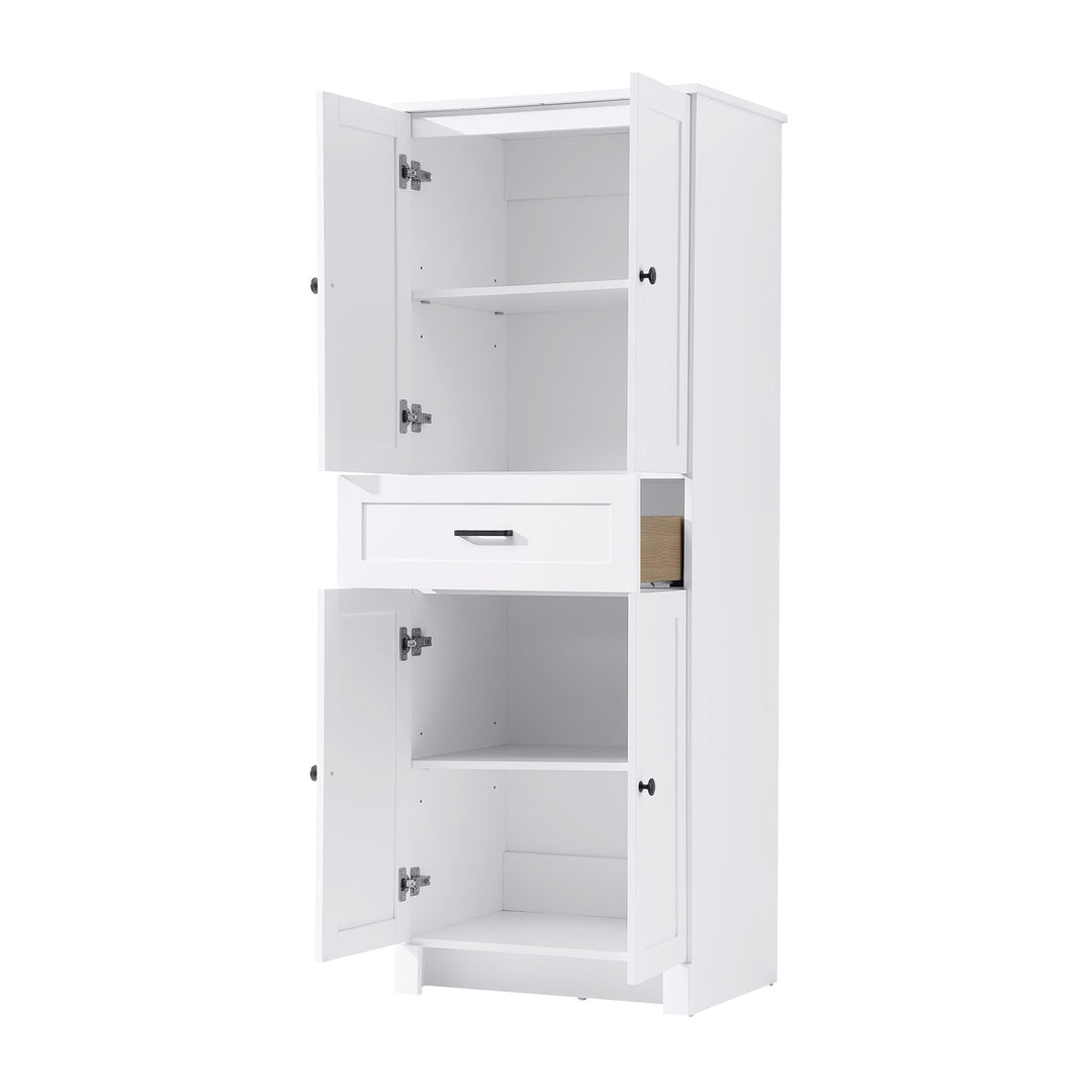 24 Inch Bath Storage Cabinet In White