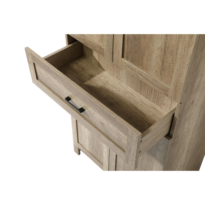 28 Inch Bath Storage Cabinet In Natural Oak