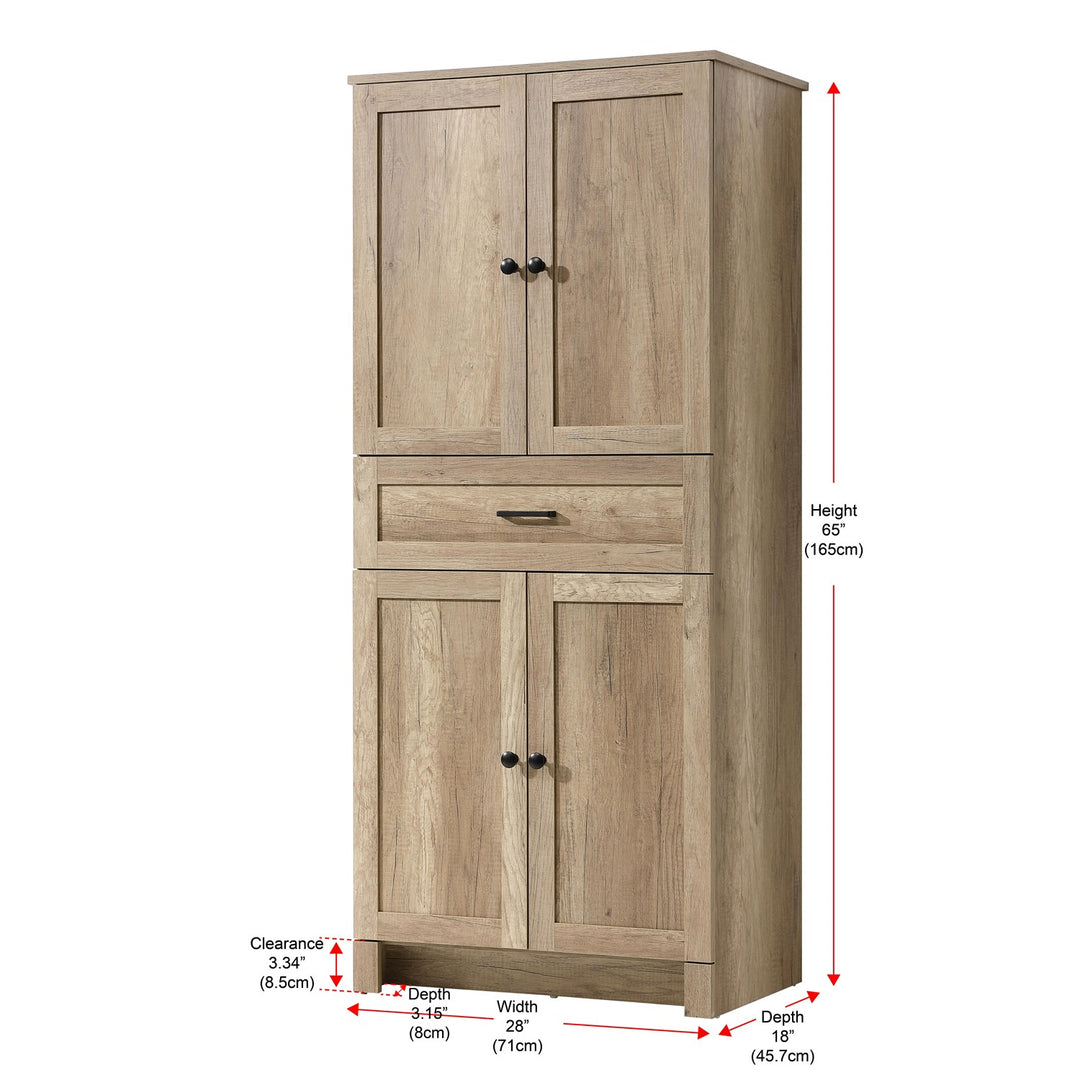 28 Inch Bath Storage Cabinet In Natural Oak