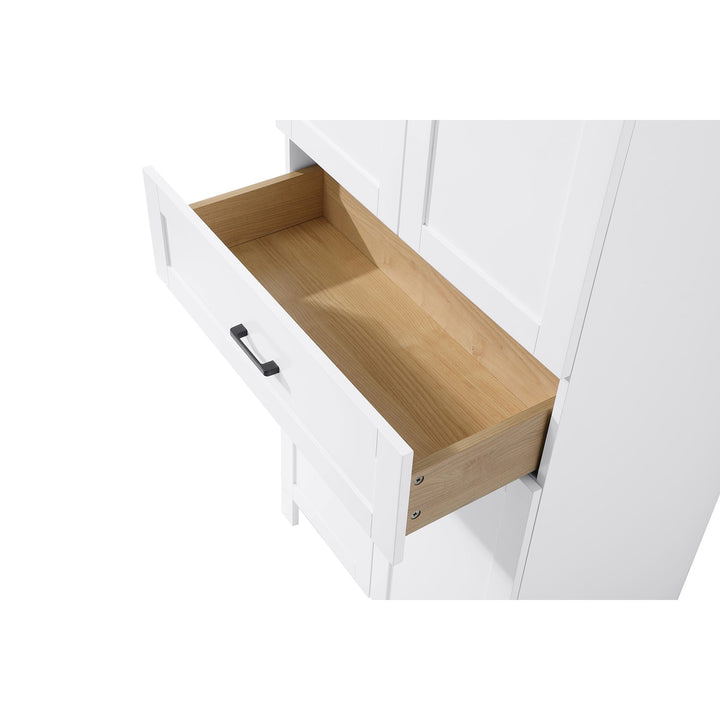 28 Inch Bath Storage Cabinet In White