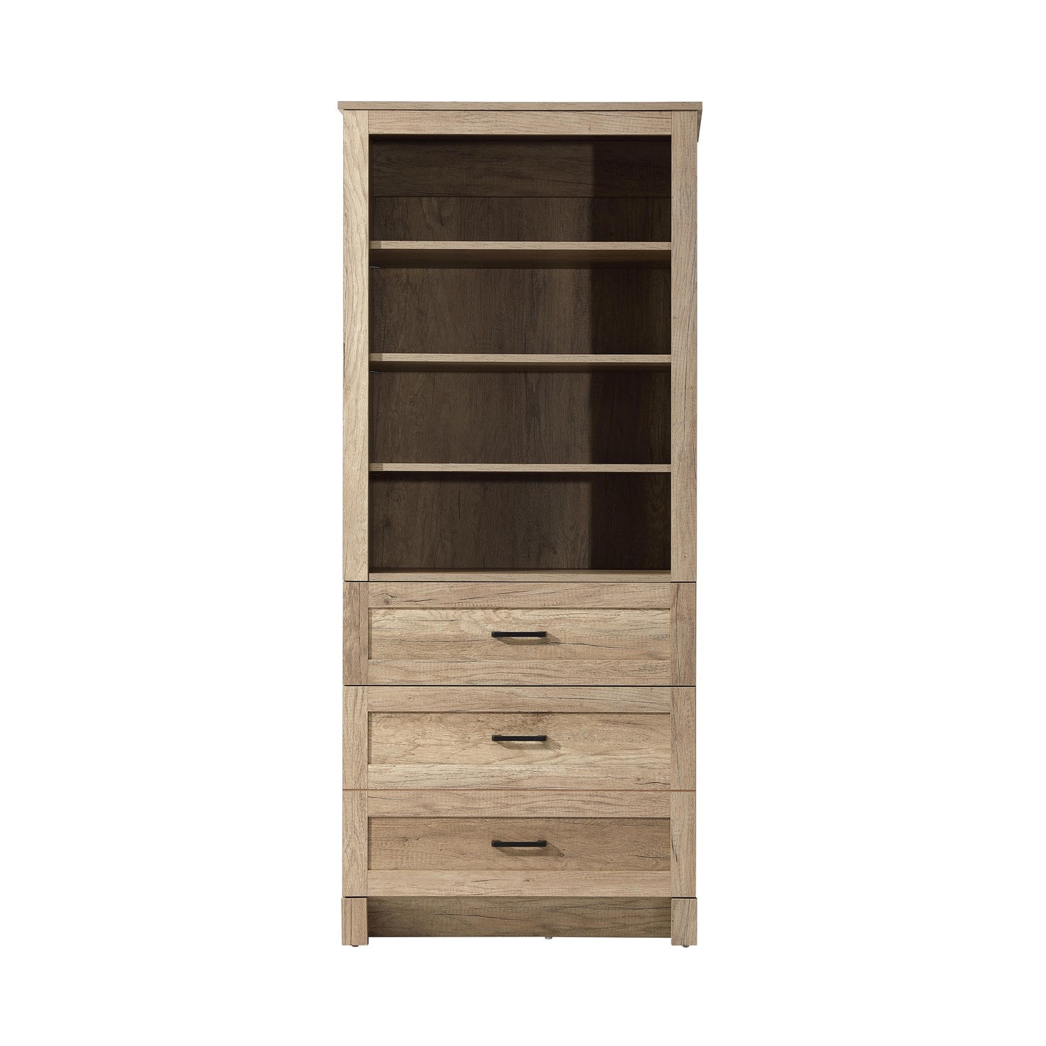 28 Inch Bath Storage Glass Cabinet In Natural Oak by Elegant Kitchen and Bath