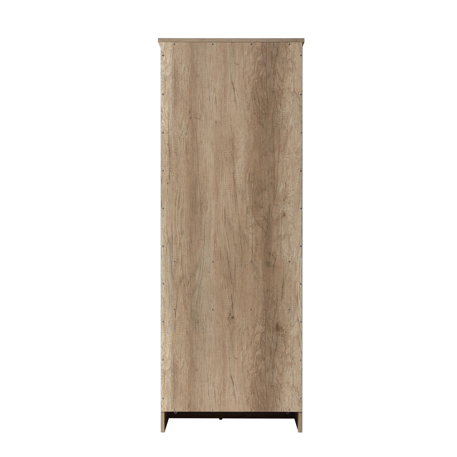 24 Inch Bath Storage Glass Cabinet In Natural Oak