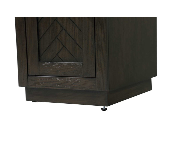 16 Inch Bath Storage Cabinet In Chocolate Oak