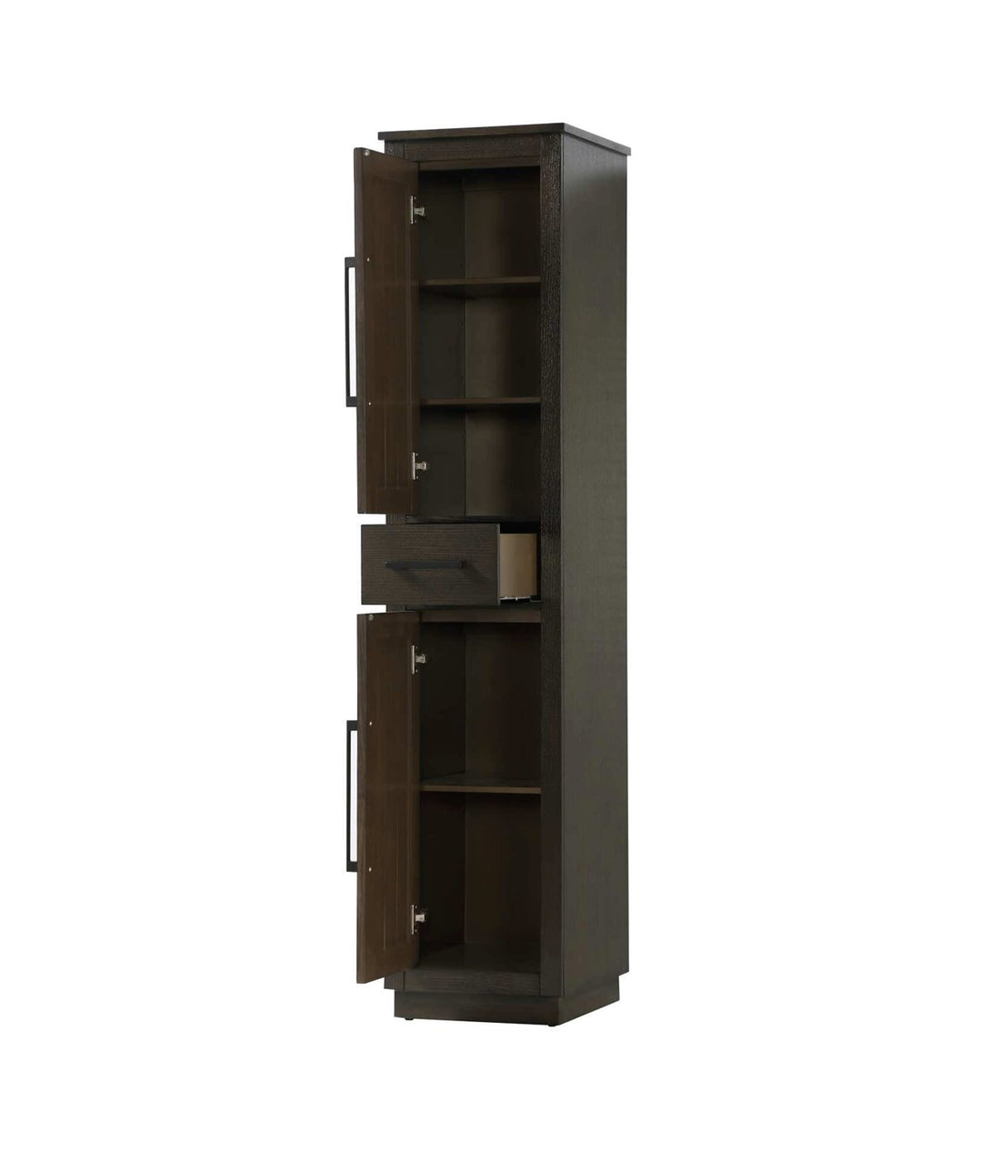 16 Inch Bath Storage Cabinet In Chocolate Oak