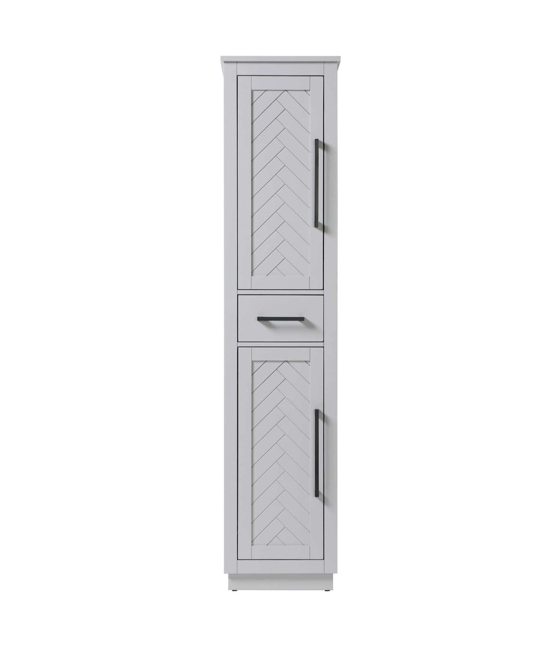 16 Inch Bath Storage Cabinet In Grey by Elegant Kitchen and Bath