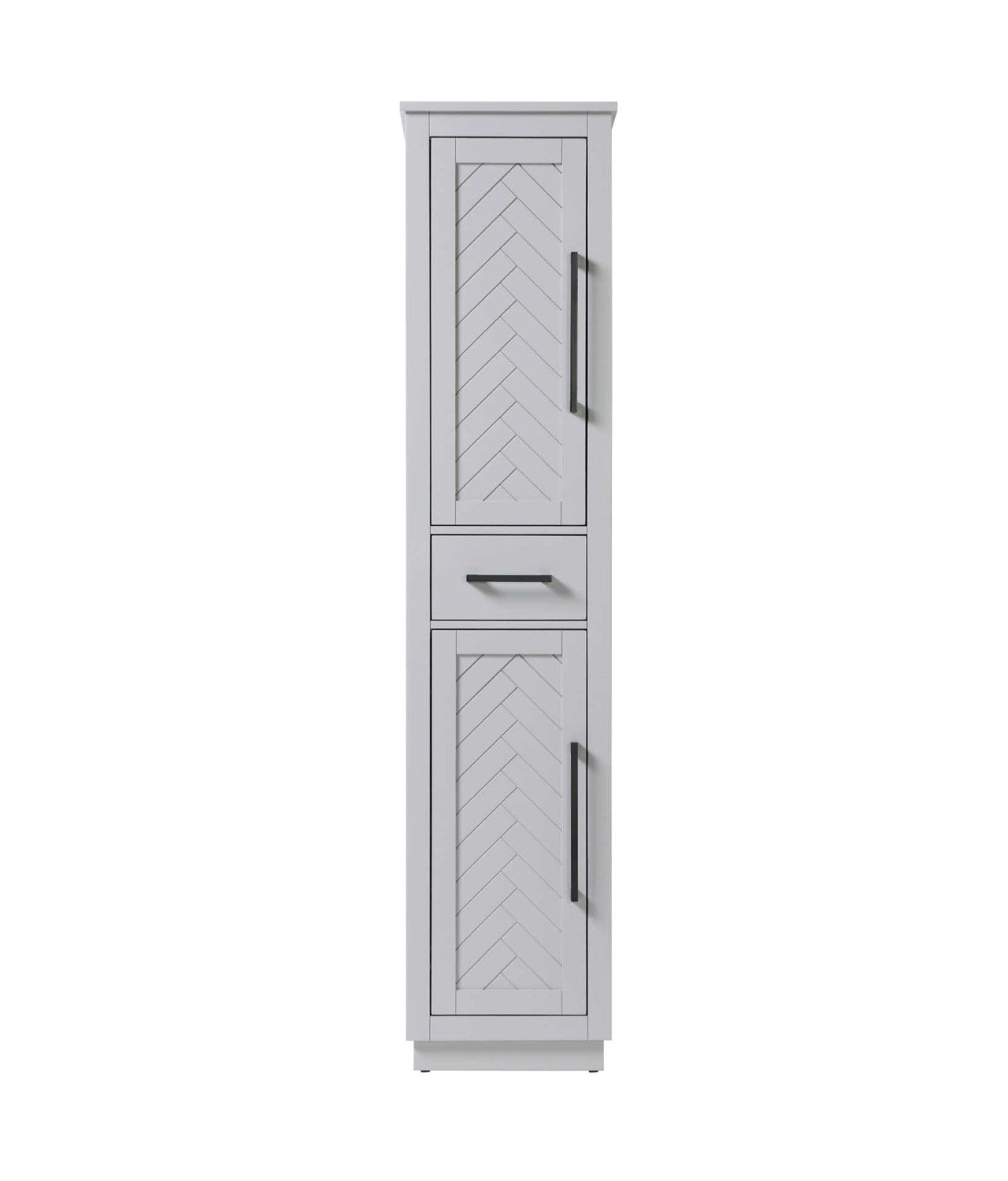 16 Inch Bath Storage Cabinet In Grey by Elegant Kitchen and Bath