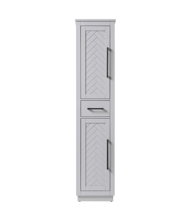 16 Inch Bath Storage Cabinet In Grey by Elegant Kitchen and Bath
