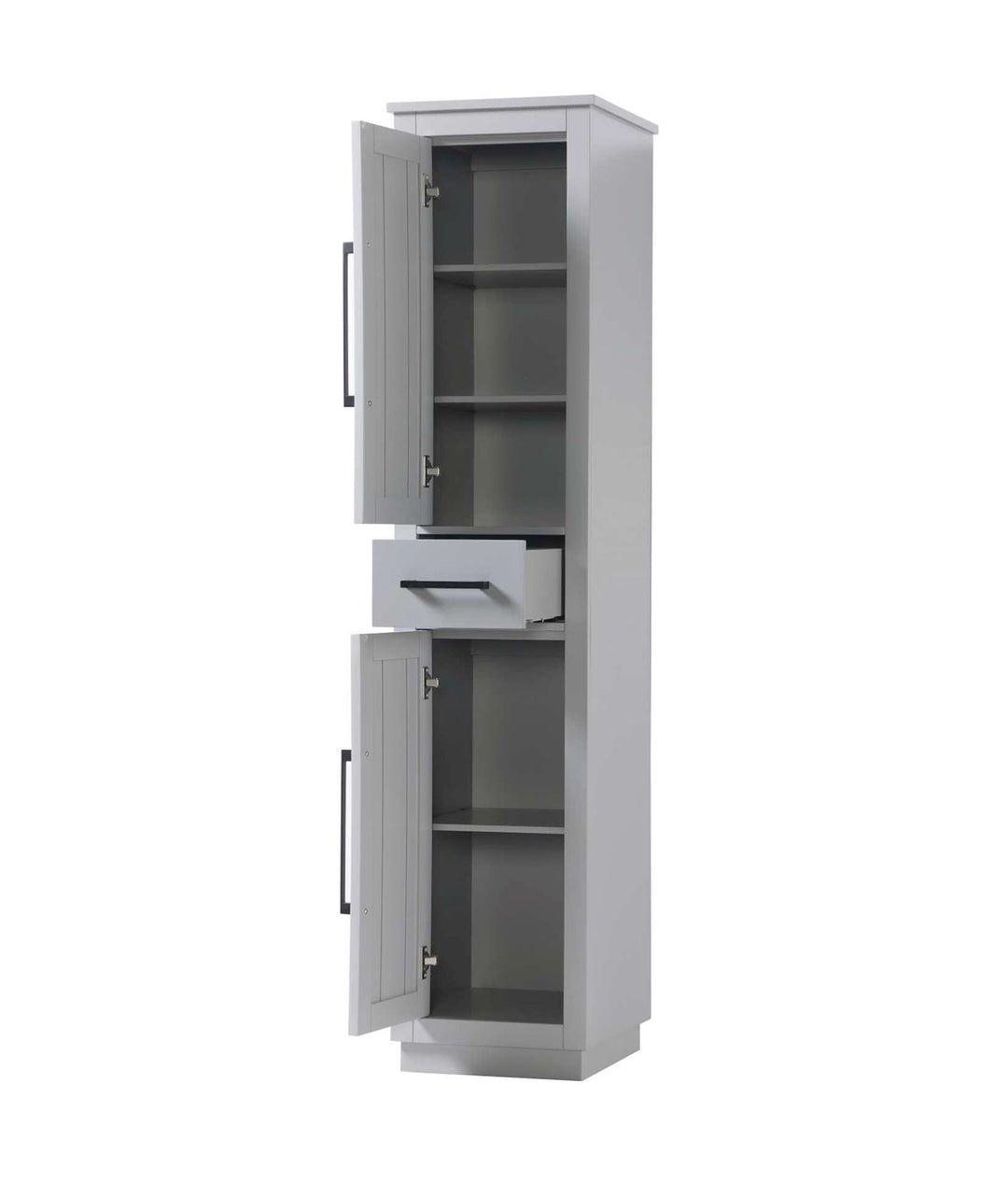 16 Inch Bath Storage Cabinet In Grey