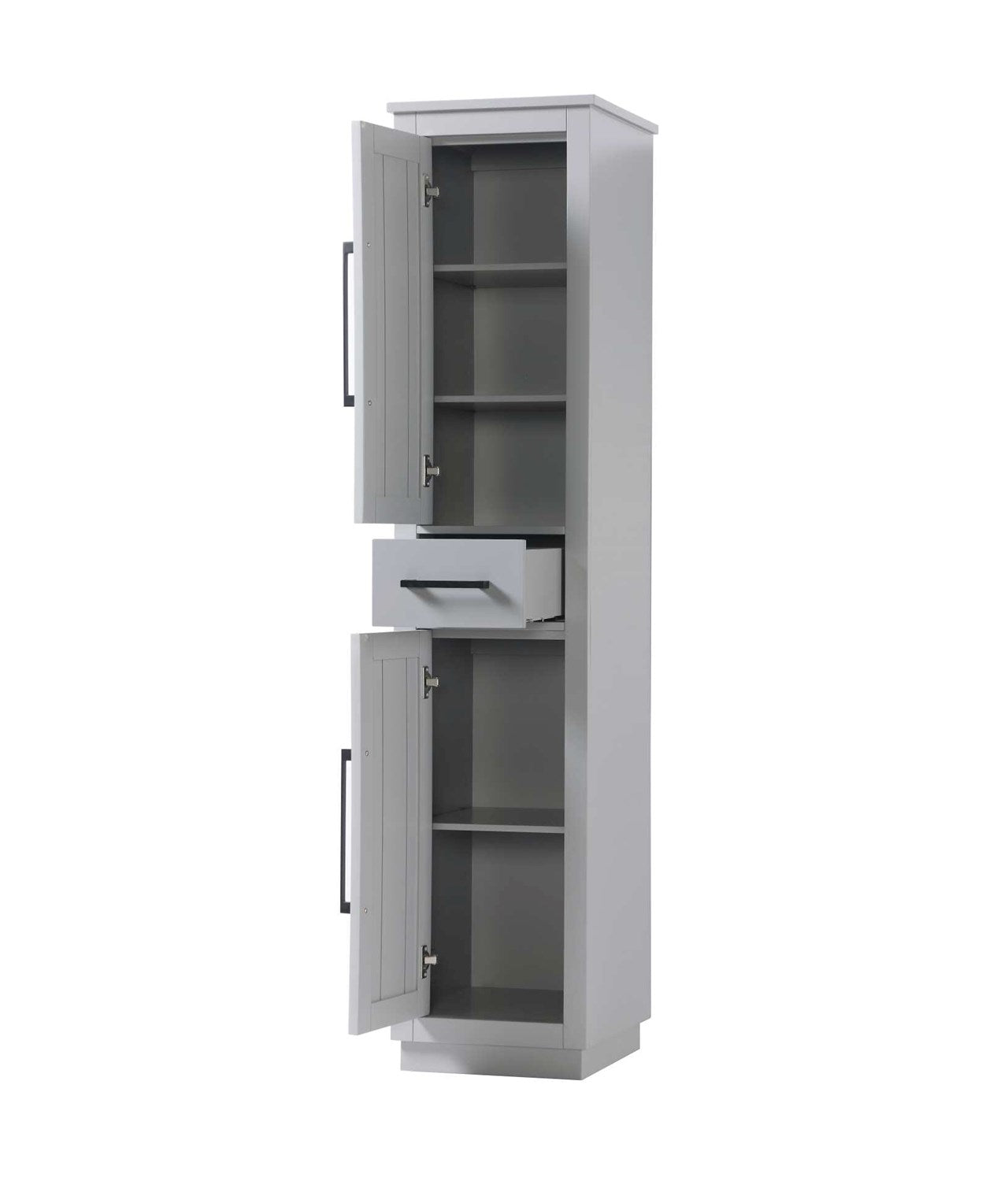 16 Inch Bath Storage Cabinet In Grey