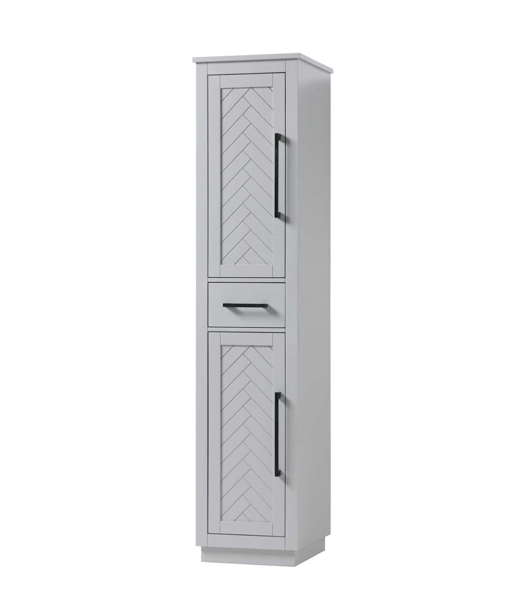 16 Inch Bath Storage Cabinet In Grey