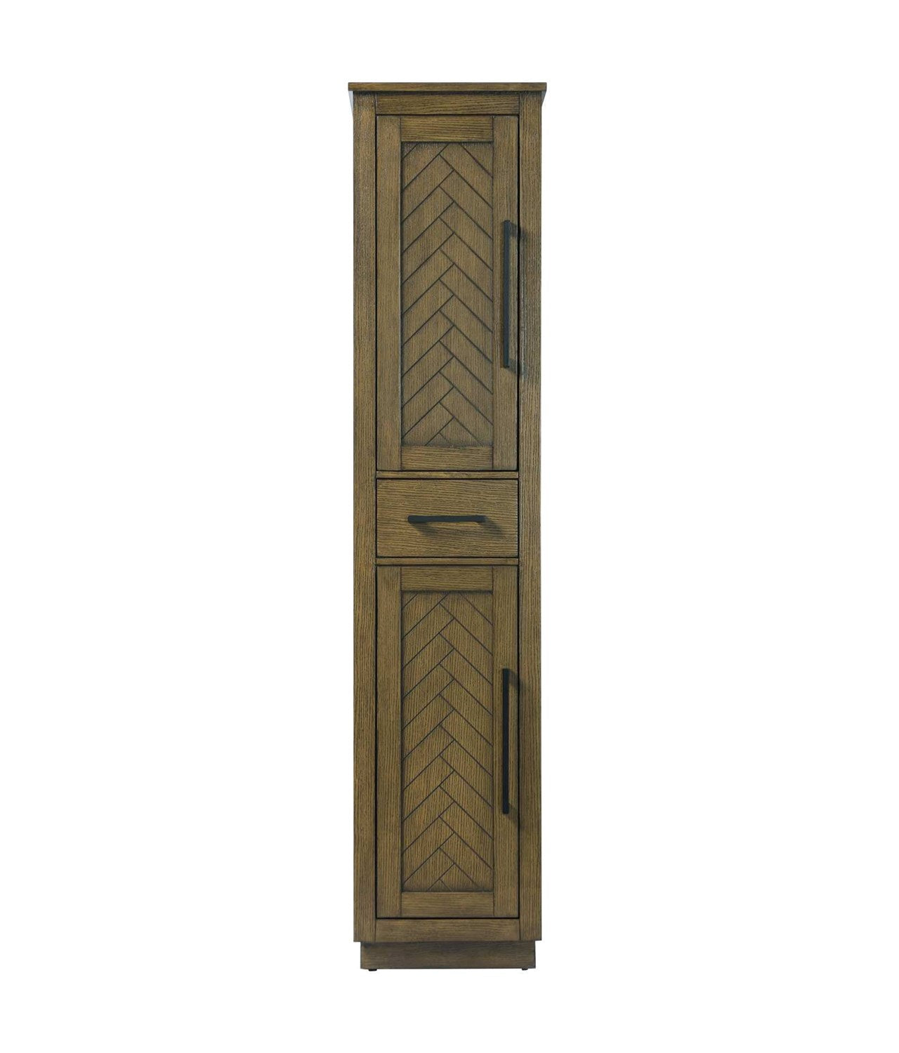 16 Inch Bath Storage Cabinet In Hazel Oak by Elegant Kitchen and Bath