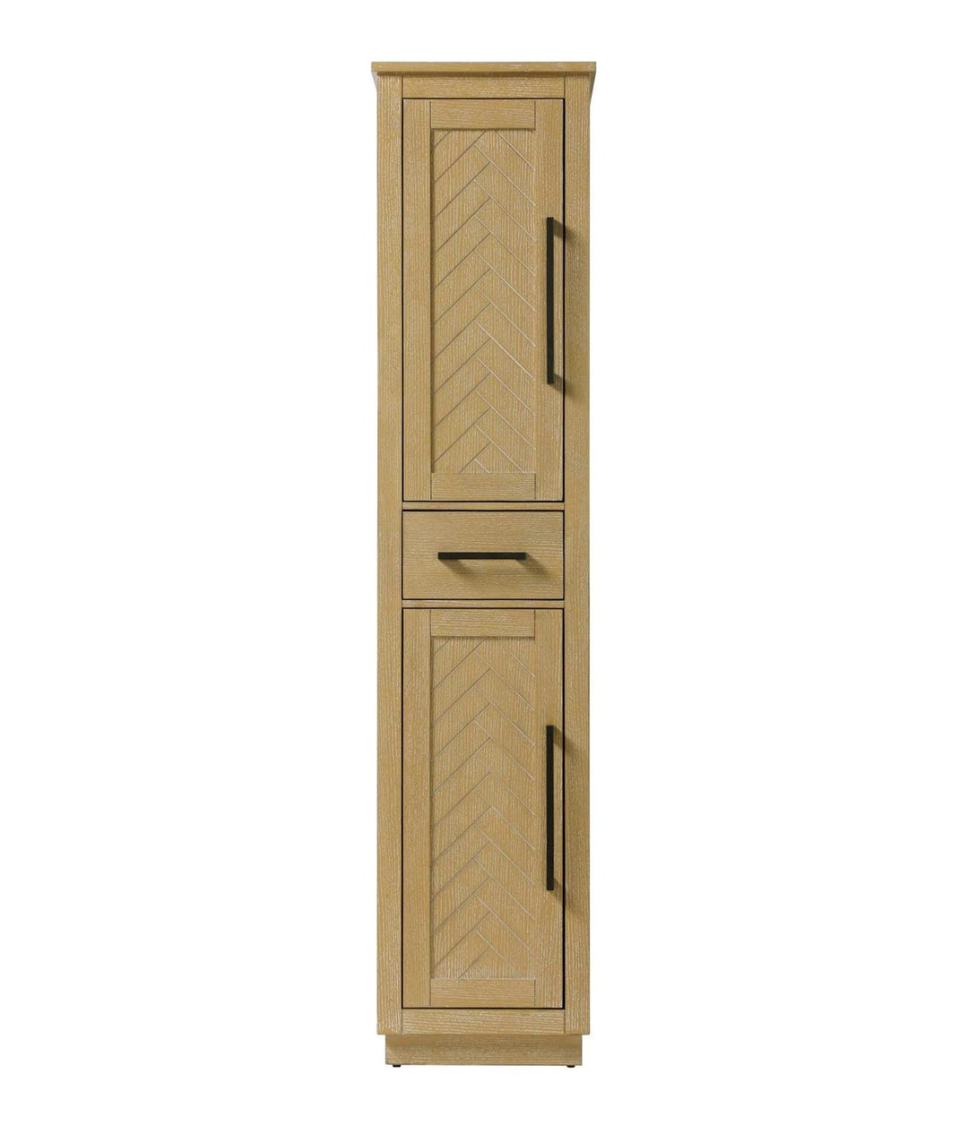 16 Inch Bath Storage Cabinet In Linen Oak by Elegant Kitchen and Bath