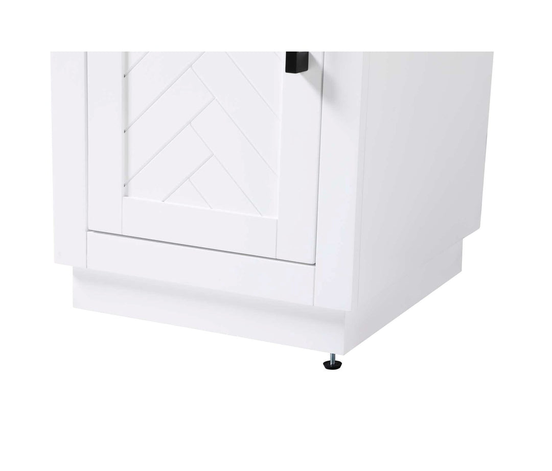 16 Inch Bath Storage Cabinet In White