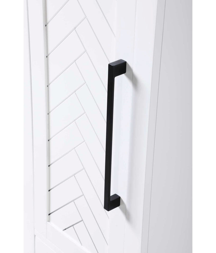 16 Inch Bath Storage Cabinet In White