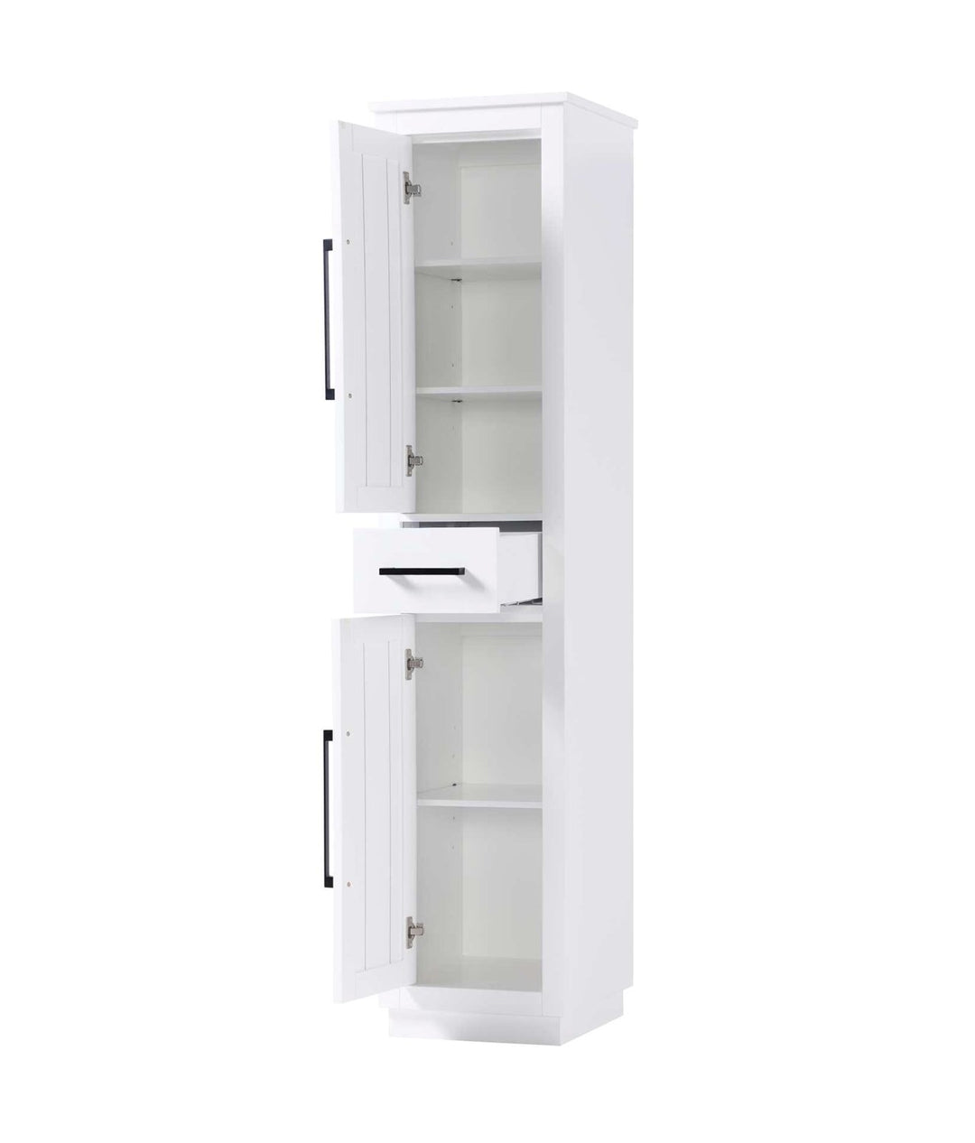 16 Inch Bath Storage Cabinet In White
