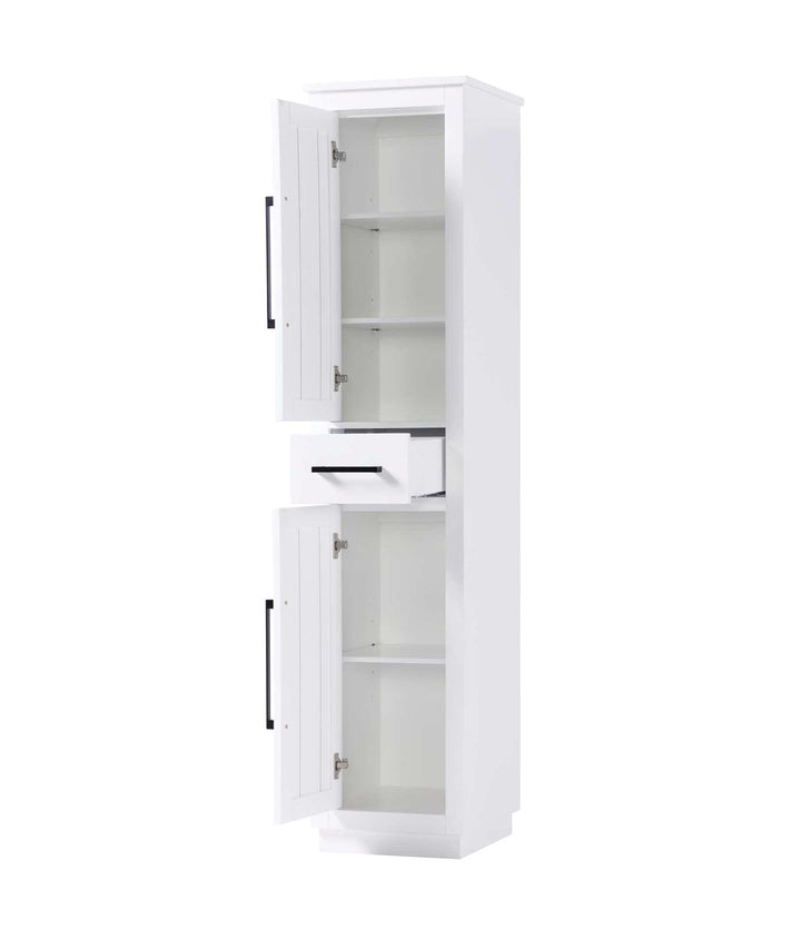 16 Inch Bath Storage Cabinet In White