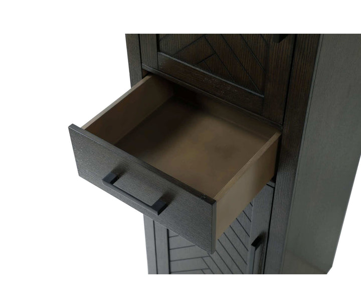 20 Inch Bath Storage Cabinet In Chocolate Oak