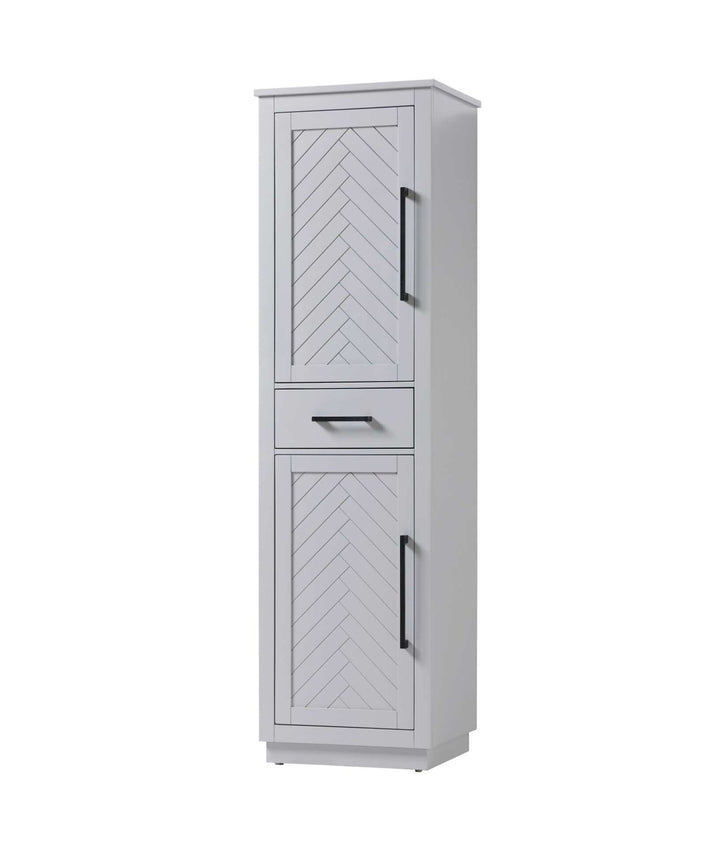 20 Inch Bath Storage Cabinet In Grey