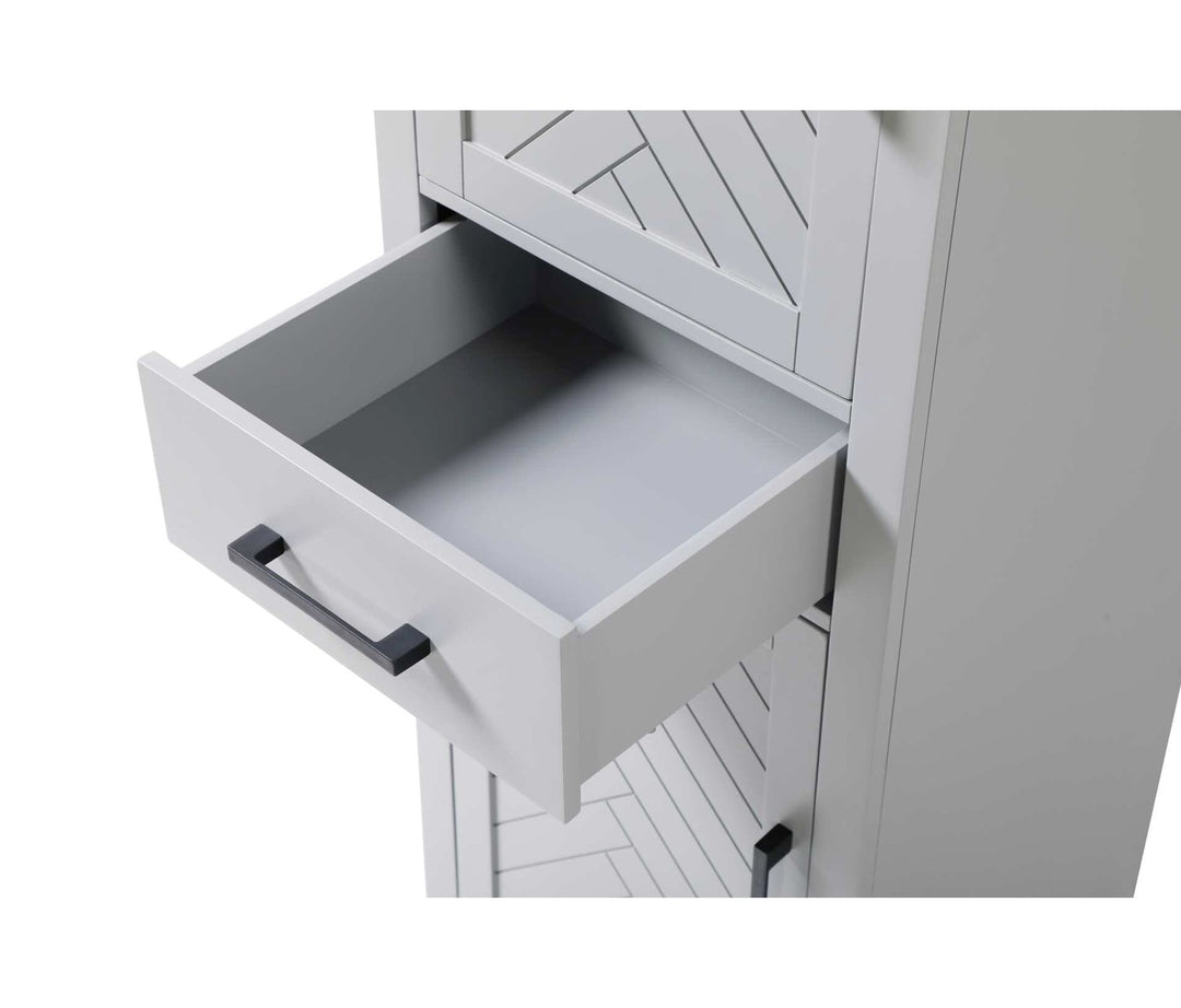 20 Inch Bath Storage Cabinet In Grey