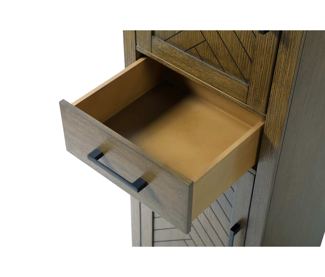 20 Inch Bath Storage Cabinet In Hazel Oak